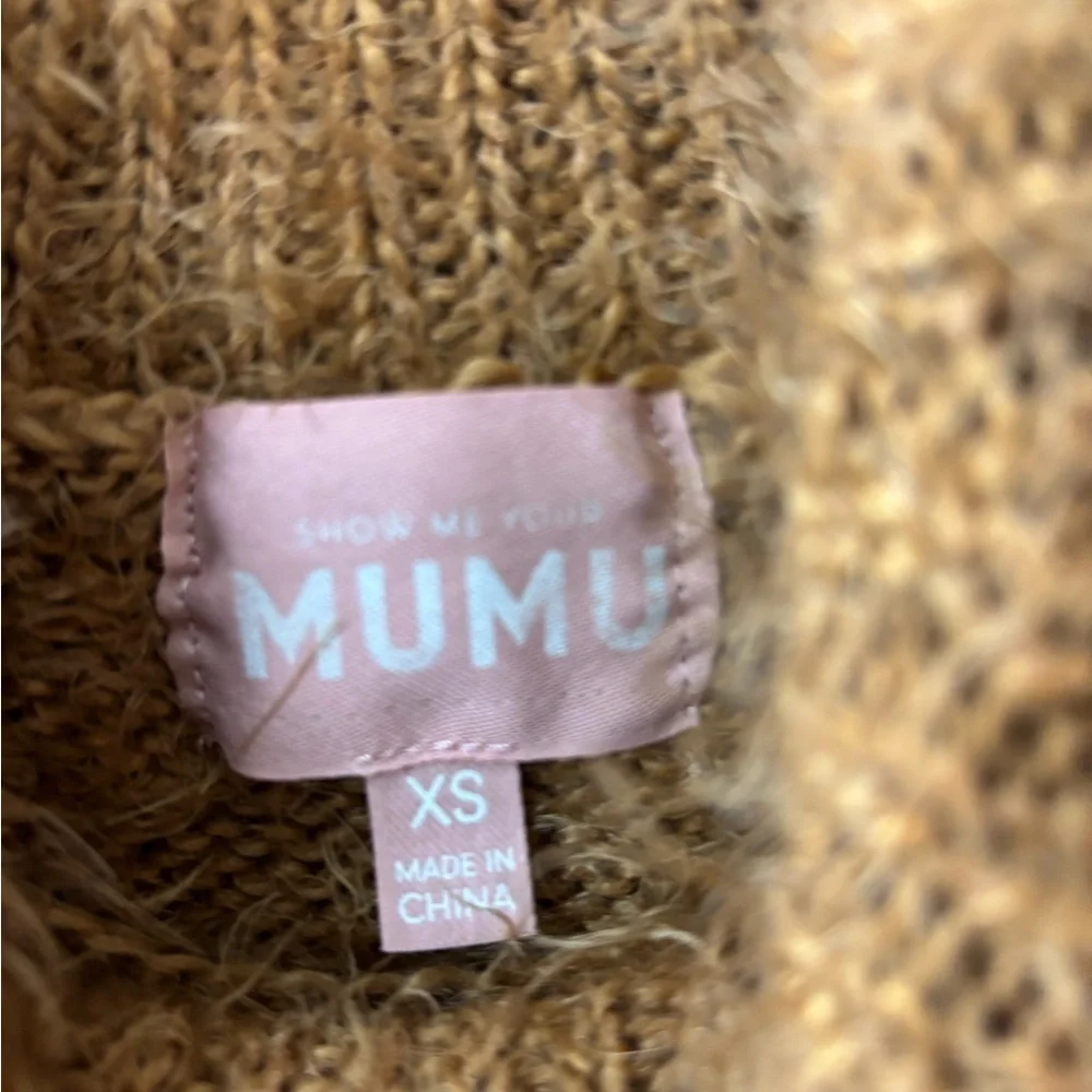 Show Me Your MuMu Sleeveless Fauna Dress Cognac Knit - Picture 2 of 9